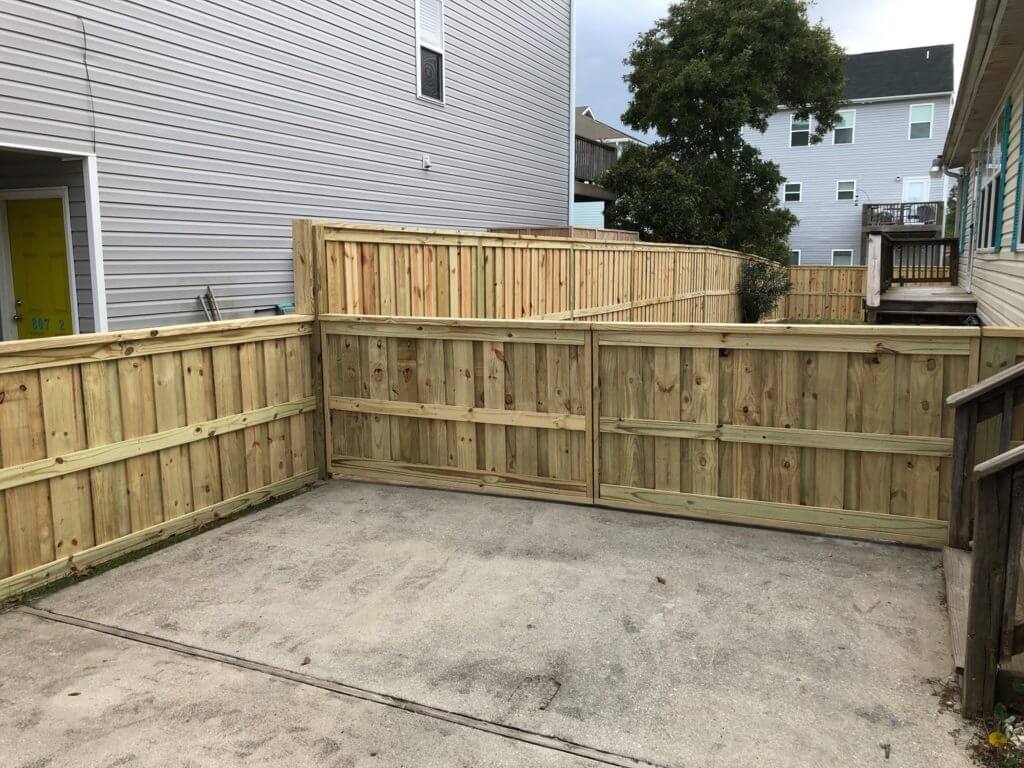 wood fencing in myrtle grove nc