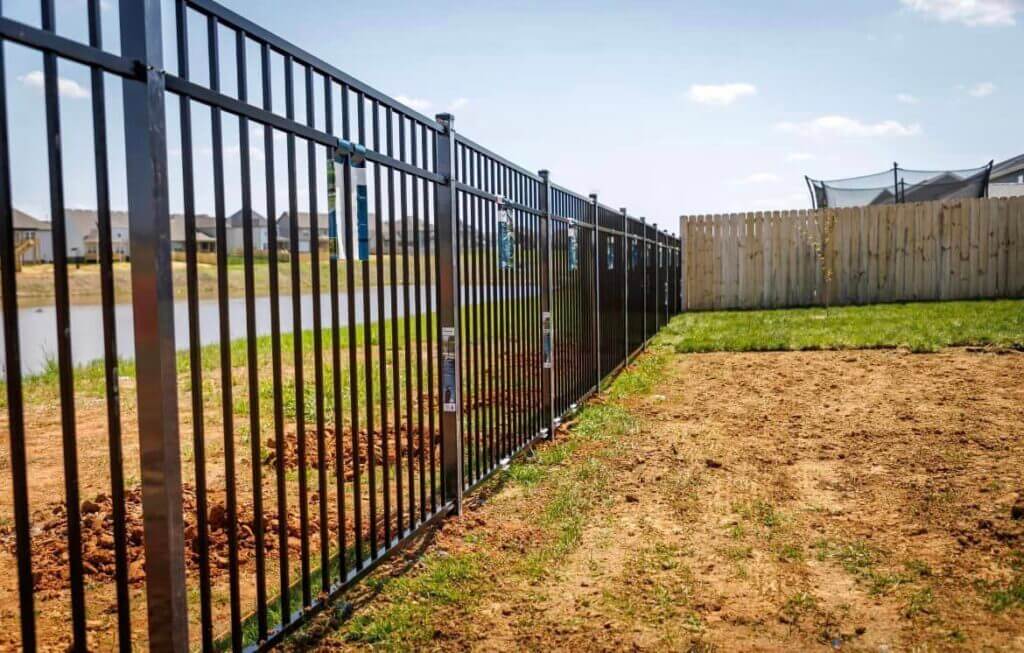 aluminum fence installation in half hell nc
